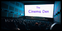 This logo represents The Cinema Den, a blog about cinema